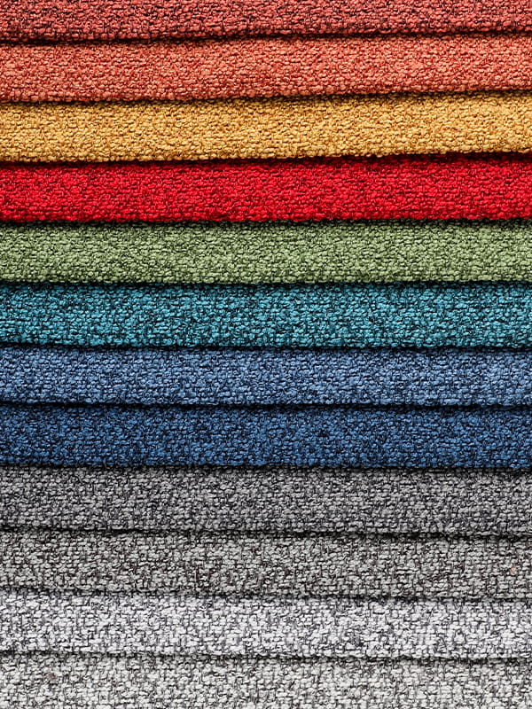 Mercan döngü iplik polyester ve keten kanepeler